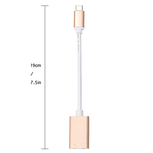 USB-C Audio Adapter, YSSHUI Type-C External Stereo Sound Card With 3.5mm Headphone And Microphone Jack For Windows, Mac, Linux, Android, PC, Laptops, Desktops, Google Chromebook, HUAWEI Matebook - Thumbnail 3