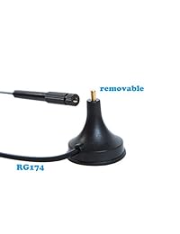 7DBi   Antena de alta ganancia 4G LTE CPRS GSM 3G 2.4G WCDMA Omni Direccional con base magnética RG174 Cable de extensión para Wifi Router Móvil correa ancha para exterior (conector TS9)