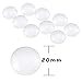 Acmer Transparent Glass cabochons, Clear Glass Dome cabochon, Non-calibrated Round for Photo Pendant Craft Jewelry Making (0.79 inch/20mm-120 Pieces)