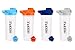 Hoople Protein Shaker Bottle, Gym Sports Water Bottle, Smoothie Mixer Cups, BPA Free, Flip Lid with Powerful Blending Ball Included, 24-Ounce (4 Pack, Random Color)