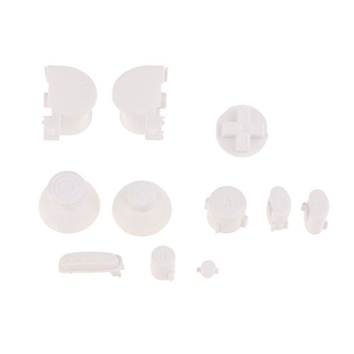 ABXYZ Buttons +Thumbstick D-pad Triggers Full Buttons Mod Set for NGC Gamecube Controller White Color