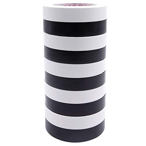 Maveek 15mm x 18m Electrical Insulation Tapes-High End Industrial Grade UL Listed-Rated to 176 Degrees & 600 Volts-Flame Retardant Waterproof PVC Tape Vinyl Insulating Backing-0.6''(W) x 60 Feet(L)