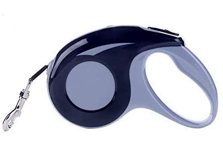 Retractable Dog Leash, 3M Heavy Duty Pet Walking Leash for X-Small/Small/Medium Dog or Cat up to 90 lbs, Tangle Free. One-Hand Brake (Black)