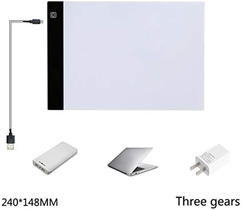 Xixou A4 Ultra-Thin Portable LED Light Box Tracer USB Power LED Artcraft Tracing Light Pad Light Box for Artists,Drawing, Sketching, Animation