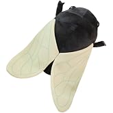 NCAIUNAE Beetle and Cicada Plush Toy - Realistic Cicada Filling Animal Plush Pillow Toy Girl and Boy Adult Festival Gift -19.7 Inches (Black)