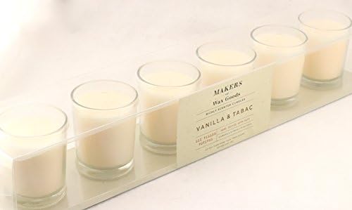 Makers of Wax Goods 6 Votives Candle - Vanilla &amp; Tabac