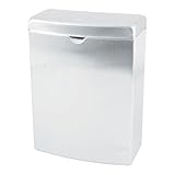 Bobrick 270 Contura Sanitary Napkin Receptacle, Rectangular, Stainless Steel, 1gal
