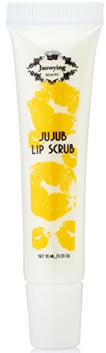 Banana Lip Scrub - Exfoliating Lip Gel Plumps & Smooths Dry, Dull Lips - Hydrating & Brightening BEST Lip Scrub with Hydrolyzed Collagen & Walnut Shell Powder - Net 0.33 Oz (10 g.)