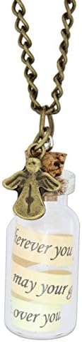 Monarch Inspirations 18" Message in a Bottle Necklace (Angel)