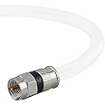 Mediabridge Coaxial Patch Cable (6 ft) Triple-Shielded, in-Wall Rated RG6 Cable with Compression Connectors