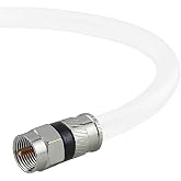 Mediabridge Coaxial Patch Cable (6 ft) Triple-Shielded, in-Wall Rated RG6 Cable with Compression Connectors