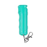 SABRE RED Pepper Gel Spray Keychain for Women - Gel is Safer - Maximum Police Strength OC, Flip Top for Quick Access, Easier to Use Finger Grip, Long Range 12-feet (4M), 25 Bursts - Supports RAINN