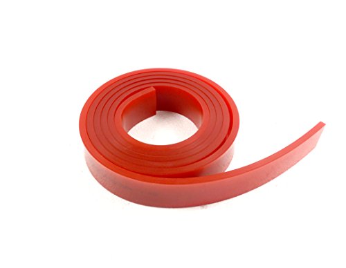 Techtongda Screen Printing Squeegee Blade Rubber 65/75 Durometer 144 inches/roll (65 Durometer)