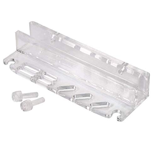 Eaarliyam Fish Tank Pruning Tools Holder Acrylic Aquascaping Tool Aquatic Plant Kits Management Holder Storage Rack for Maintenance Tweezers Scissors (S, 1PCS)