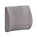 Duro-Med Contour Lumbar Back Support Cushion Pillow with Strap, Gray