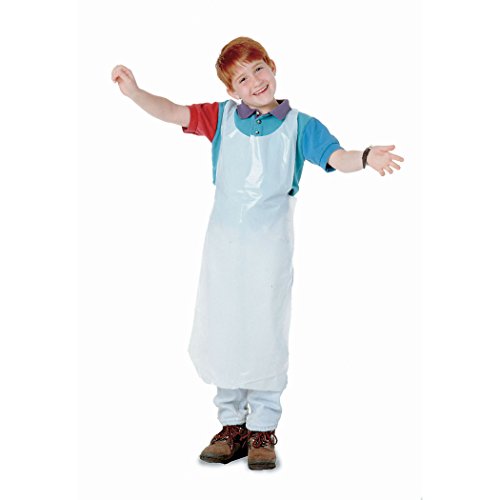 Baumgartens BAU 64620 Disposable Apron, Polypropylene, One Size Fits All, White (Pack of 100)