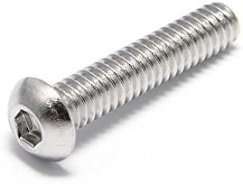 FOREVERBOLT FBBHSCAPS14201P50 Button Socket Head Cap Screw,1/4"-20 X 1" Long, 18-8 Stainless Steel, Finish NL-19, PK 50
