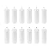 Super Z Outlet 3 x 9 Unscented Pillar Candles for Home Decoration, Weddings, Relaxation, Spa, Smokeless Cotton Wick. (12 Pack) (White)