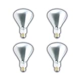 (4 Pack) 375 WATT R40 Infrared Heat LAMP Light Bulb