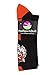 MadSportsStuff Tigers Logo Athletic Crew Socks (Black/Orange, Medium)