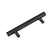 Black Cabinet Pulls Cabinet Knobs Black 4 inch Hole Centers - Peaha PHJ22BK Black Dresser Drawer Pulls Square 6-2/5 in Length 15 Pack