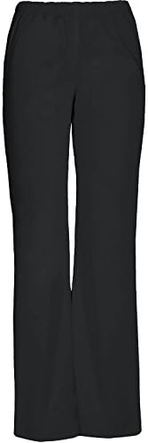 Scrub Star Women's Women's Core Essentials Pull On Scrub Pants (Regular &amp; Tall) (X-Small Tall, Black)