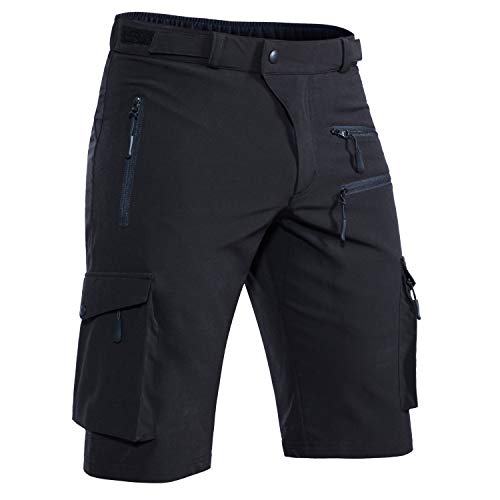Hiauspor Men's Mountain Bike Shorts Stretch MTB Shorts Quick Dry with