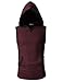 H2H Mens Fashion Sleeveless Hoodies with Pocket WINE US S/Asia M (CMTTK015)