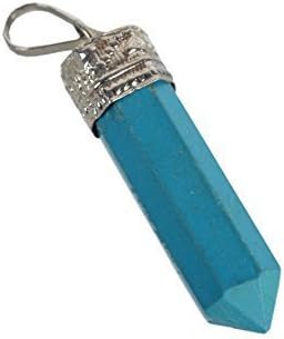 Traditional Firoza Stone Pencil Pendant100% Original Crystals Divine Collection