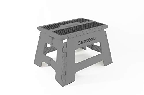 Vanderbilt Home S1529 Samsonite Heavy Duty Step Folding-stools, 9" Reg Width, Grey