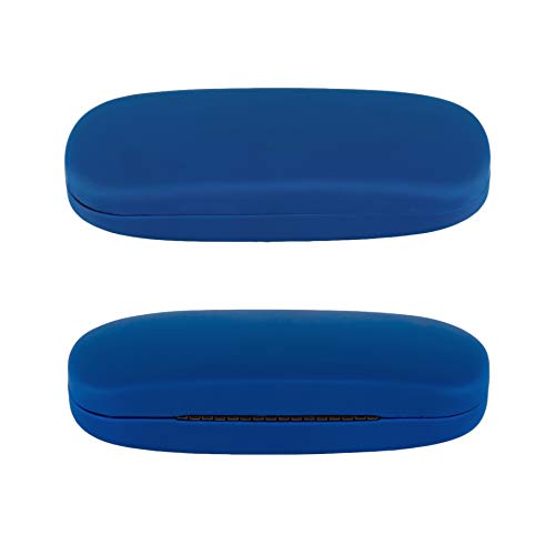 Hard Shell Eyeglass Case, Protective Case for Glasses and Sunglasses-(Royal Blue)