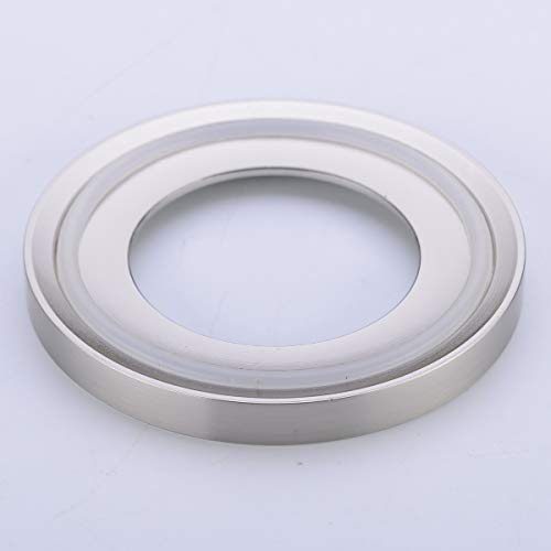 BESTILL Solid Brass Bathroom Vessel Sink Mounting Ring, Brushed Nickel