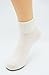 Women 100% cotton Socks Crew Athletic Cotton Socks F17 (Milk white)