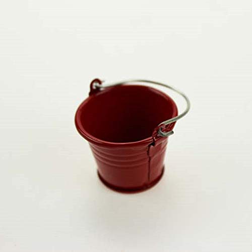 yanQxIzbiu Premium Dollhouse Accessories Miniature Cleaning Water Bucket Mop Mini Decor Toy Gift - Red - Thumbnail 5