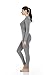 Thermajane Long Johns Thermal Underwear for Women Fleece Lined Base Layer Pajama Set Cold Weather (Medium, Grey)
