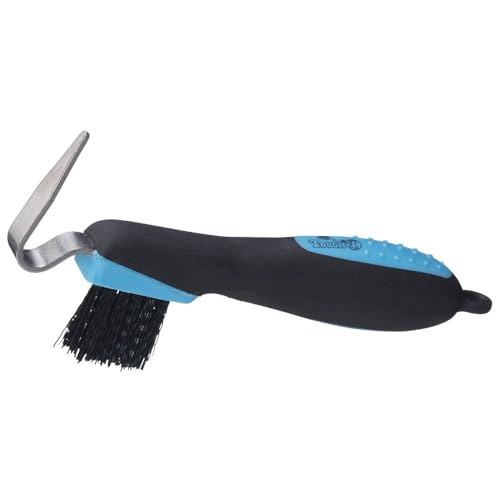 Tough 1 Great Grips Hoof Pick Brush Turquoise at Amazon