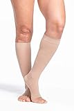 SIGVARIS Women’s Style Sheer 780 Open Toe Calf-High Socks 15-20mmHg