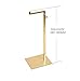 Gold Stainless Steel Adjustable handbag display stand Holder racks