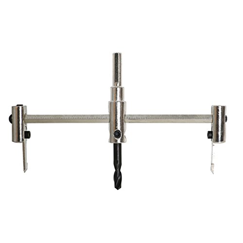 ZaZaTool - Adjustable Hole Saw 1 1/2" - 7 3/4" Wood Circle Cutter Bit Drill Press Tool