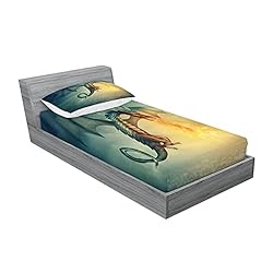 Lunarable Fantasy 2 Pack Fitted Sheet & Pillow Sham