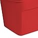 Sterilite 18 Gallon Heavy Duty Plastic Stackable Storage Container with Lid, Red (8 Pack)