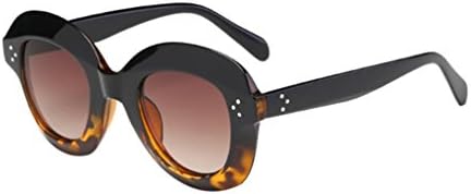 Waymine - Fashion Women Man Polarized Vintage Cat Eye Big Frame Sunglasses Retro Eyewear UV protection