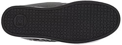DC Men's Net XE Skate Shoe, Black/Black/Grey, 6 D US