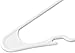 ZOYER White Plastic Hangers 20 Pack, Heavy Duty Adult Hangers for Clothes, Thin Coat Hanger with Shoulder Grooves Space Saving Durable Hanger for Shirt, Pant, Skirt