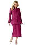 The Best Dressed Women's Plus Size 10-Button Skirt Suit