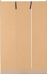 Seconique Nevada 3 Door 2 Drawer Wardrobe White Gloss Metal Handles view 6