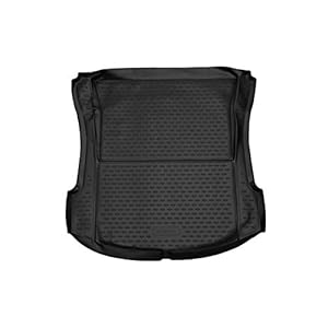 Element HromTech Kofferbakmat voor TESLA Model 3 2017, Sedan, Valse bodem, Zwart
