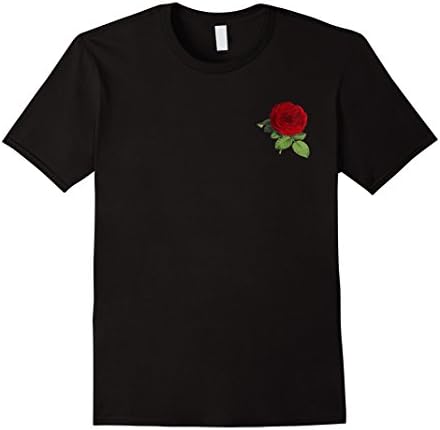 Mens Rose T-shirt Large Black