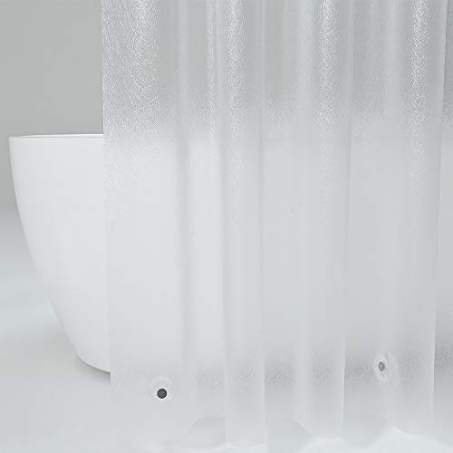 Aoohome Extra Long Shower Curtain Liner, Clear Eva Frosted Shower