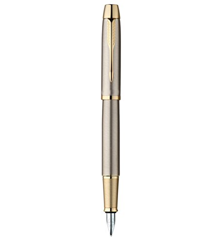 Parker I.M. Brushed Metal GT Fountain Pen, Medium Nib (S0856320)